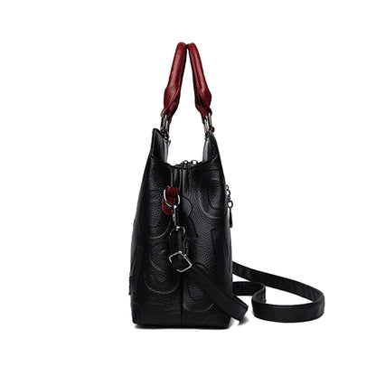 PU-Leder Freizeit-Crossbody-Taschen für Damen, Luxus-Designer-Tote-Handtasche, Damen, große Kapazität, Reisetasche für die Schulter