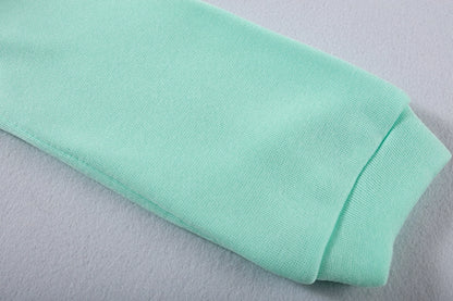 Modetrend Damenbekleidung, langärmeliger Sport-Casual-Anzug mit Taillen-Zweiteiler