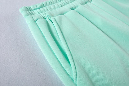 Modetrend Damenbekleidung, langärmeliger Sport-Casual-Anzug mit Taillen-Zweiteiler