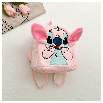 Stitch Rucksack Japanisches Blau Lustiger Cartoon Großraum-Studentenrucksack Kindergartenrucksack Kawaii Rucksack