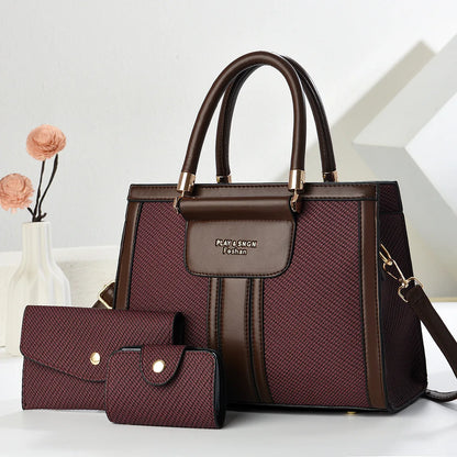 3-teiliges Set Damen Crossbody-Tasche mit einseitigem Schulterriemen 2025 Neues Hot-Handtaschenmodell Große Damenhandtaschen