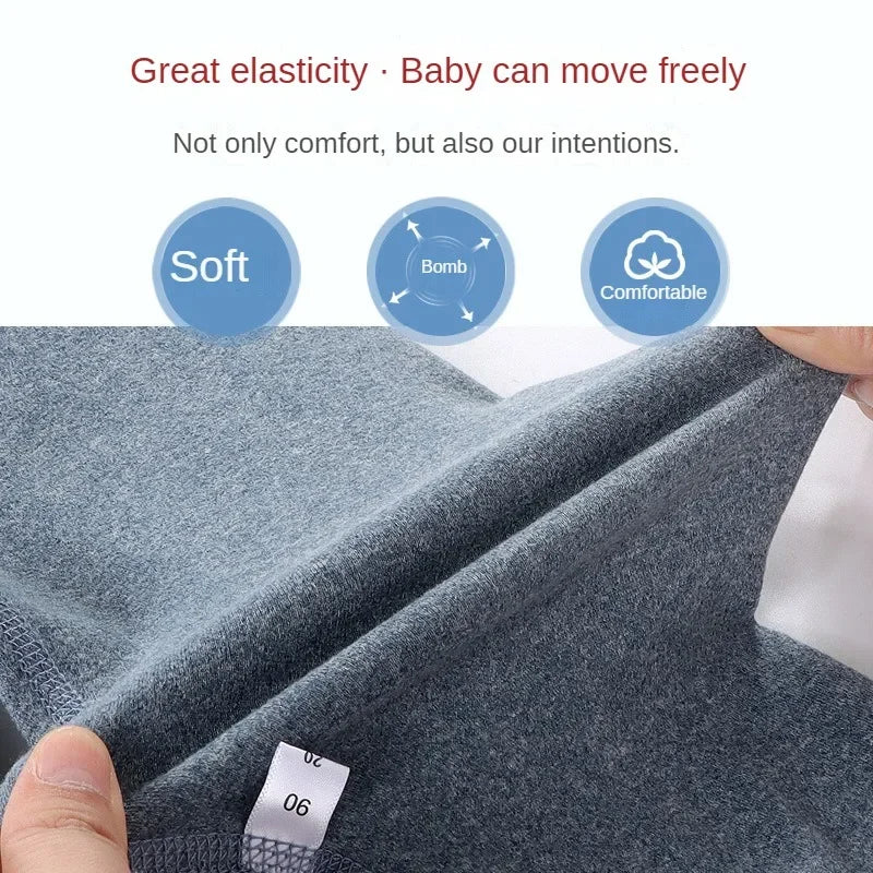 Kinder-Fleecepants in großer Größe, warme Unterhose für Jungen und Mädchen, Winter-Velours-Leggings, Kinder-Baby-Basishose, verdickte lange Unterhosen