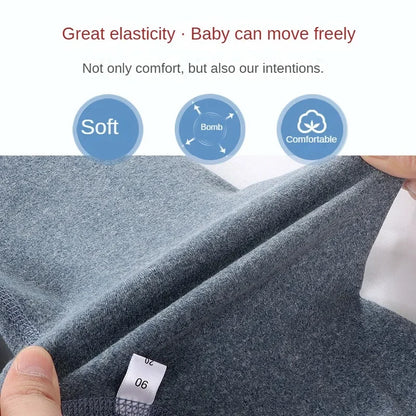 Kinder-Fleecepants in großer Größe, warme Unterhose für Jungen und Mädchen, Winter-Velours-Leggings, Kinder-Baby-Basishose, verdickte lange Unterhosen