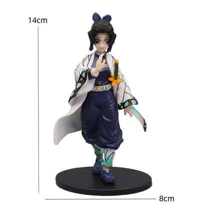 Heißes Demon Slayer Anime Actionfigur Kamado Tanjirou Agatsuma Zenitsu Nezuko Modellspielzeug Kimetsu No Yaiba Krieger Actionfigur