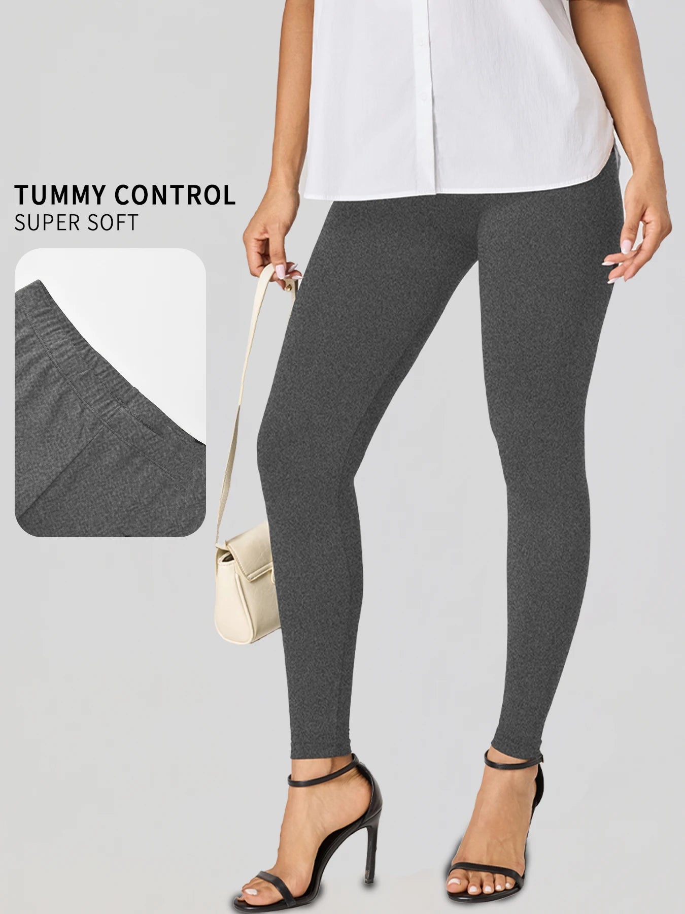 Leggings für Damen in Übergröße aus superweichem Stoff – hohe Elastizität für Yoga, Laufen, Training und lässige Alltagskleidung