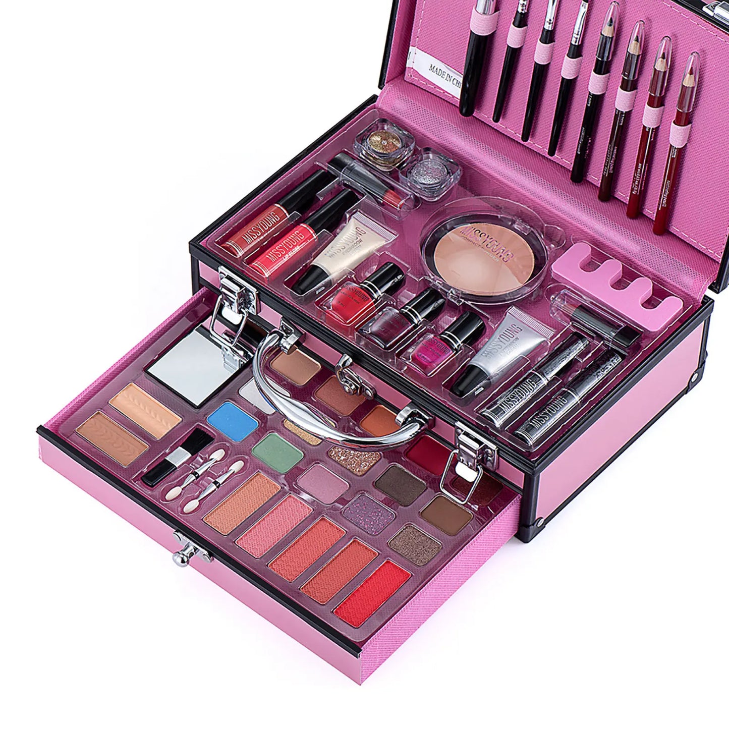 Make-up Starter-Set Professionelle Make-up Sets mit transparentem Etui Urlaub Schönheitsgeschenk-Set Starter-Kosmetik Vollständige Sets für Frauen
