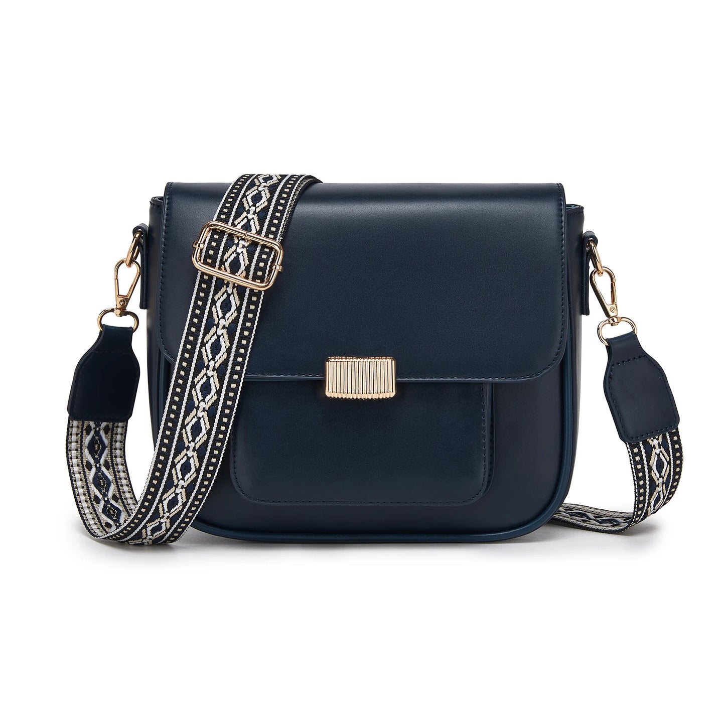 Miss Lulu DAMEN Umhängetasche Medium Schultertasche mit abnehmbarem Riemen für Frauen Mehrfarbig