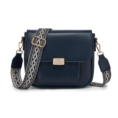 Miss Lulu DAMEN Umhängetasche Medium Schultertasche mit abnehmbarem Riemen für Frauen Mehrfarbig
