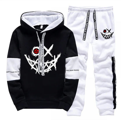 Damen / Herren Einzelteile oder Set ; Trainingsanzug Bedrucktes Sweatshirt + Sweatpants Freizeit Hoodie Hosen Streetwear