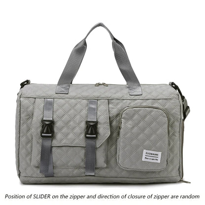 Langlebige Nylon-Reisetasche, tragbare Sport- und Fitness-Tasche , Schulter-Duffel-Trainingsbag, geräumig, Argyle
