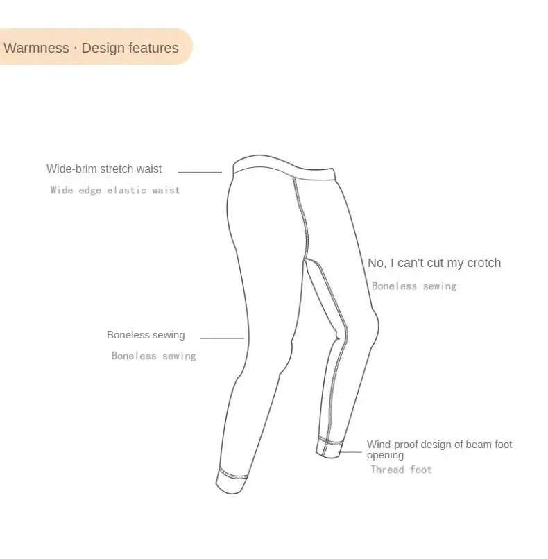 Kinder-Fleecepants in großer Größe, warme Unterhose für Jungen und Mädchen, Winter-Velours-Leggings, Kinder-Baby-Basishose, verdickte lange Unterhosen