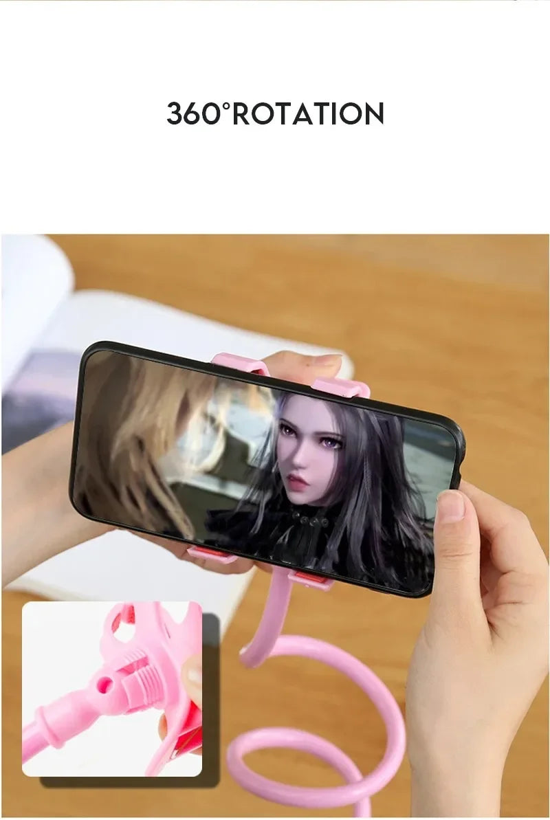 Universelle Langarm-Halterung für faule Personen, Handy-Klemme, Bett- und Schreibtischhalterung für iPhone, Xiaomi, Huawei, Samsung Handys