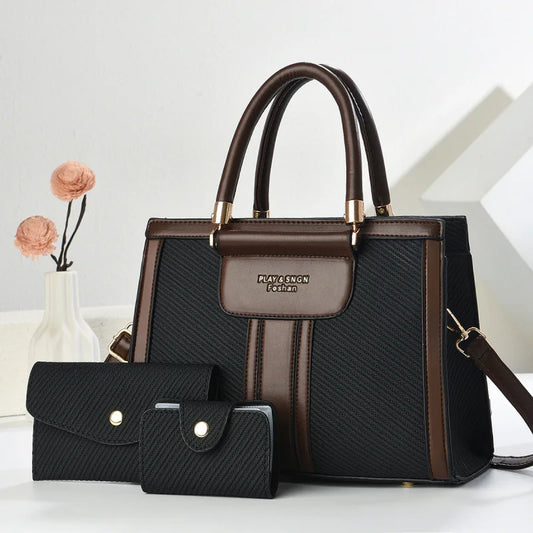 3-teiliges Set Damen Crossbody-Tasche mit einseitigem Schulterriemen 2025 Neues Hot-Handtaschenmodell Große Damenhandtaschen