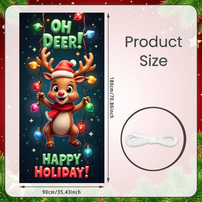 Weihnachts-Flaggenbanner für die Veranda, Türbanner, Weihnachtsdekorationen für Zuhause 2025, Ornamente, Weihnachtsgeschenke, Navidad, Neujahrsdekoration 2026