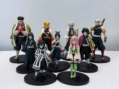 Heißes Demon Slayer Anime Actionfigur Kamado Tanjirou Agatsuma Zenitsu Nezuko Modellspielzeug Kimetsu No Yaiba Krieger Actionfigur
