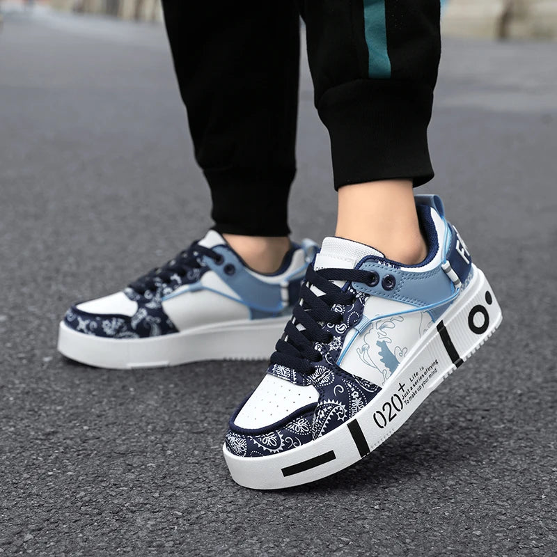Jugend Sneaker 2026 Neue Sportschuhe Modische Dicke Sohle Rutschfeste Freizeitschuhe Größe 31-44