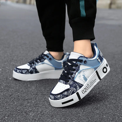 Jugend Sneaker 2026 Neue Sportschuhe Modische Dicke Sohle Rutschfeste Freizeitschuhe Größe 31-44