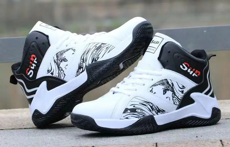 Neue rutschfeste Herren-Sneaker High-Top Herren-Basketballschuhe Luxuriöse bequeme Laufschuhe Modische vielseitige Freizeitschuhe
