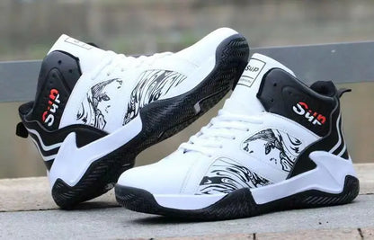 Neue rutschfeste Herren-Sneaker High-Top Herren-Basketballschuhe Luxuriöse bequeme Laufschuhe Modische vielseitige Freizeitschuhe