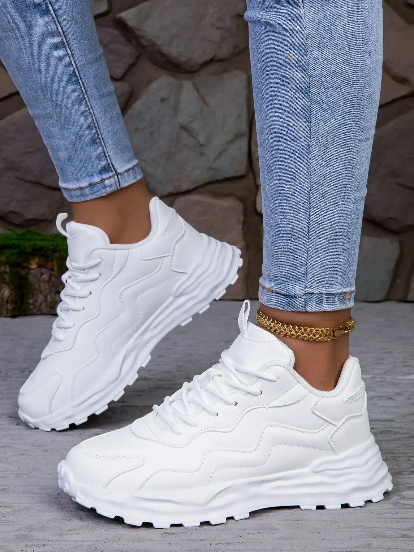 Damenmode Vulkanisierte Plateauschuhe Lässige Sneakers Damen Flache Schuhe Mesh Atmungsaktive Lauf- und Freizeitschuhe Massiver Sportschuh