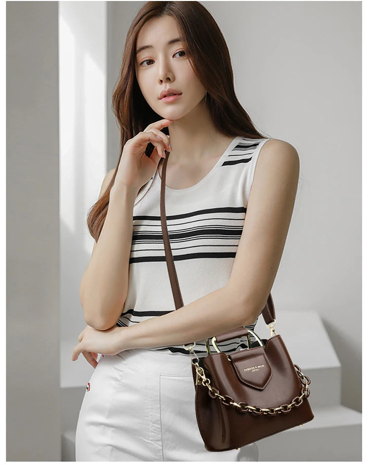 Neue Schultertaschen Hochwertiges PU für Frauen Mode Damenhandtasche Hochwertiges Design Fortschrittliche Unterarmtaschen