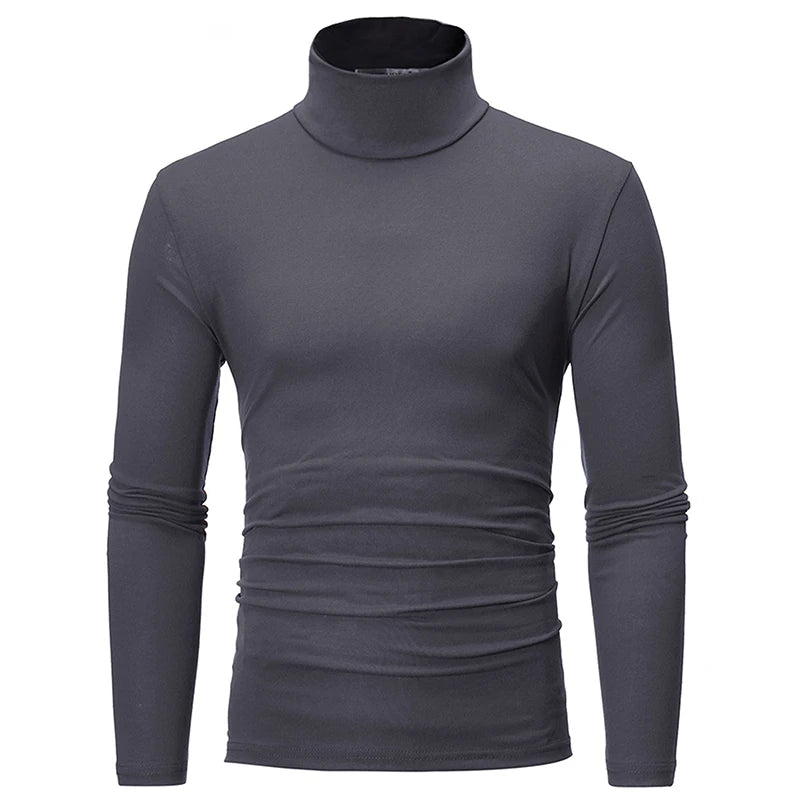 Thermo-Unterhemden für Männer Winterkleidung Thermoshirt Herbst Herren Winterleggings Hoher Kragen Dünn Schlanke Passform Langarm-T-Shirt