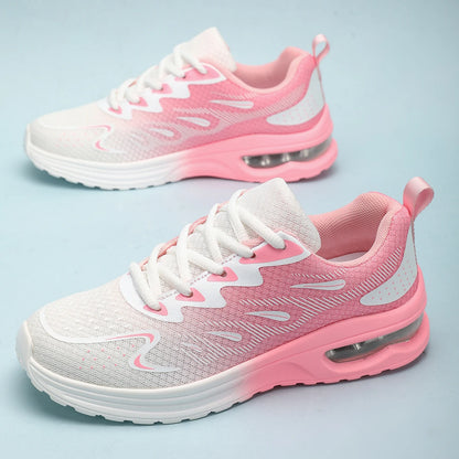 Damen Sneaker Laufschuhe Damen Mode Luftgepolsterte Mesh Atmungsaktive Tennis Sportschuhe