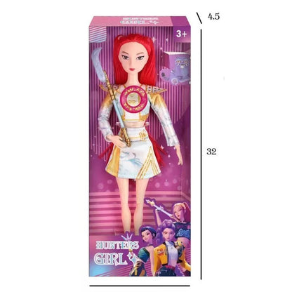 1-3 Stück KPOP Demon Hunter Mädchen Gruppen Waffen Zubehör Licht Musik Themenlied 29 cm Puppe Figur Spielzeug Geschenk für Kinder Anime