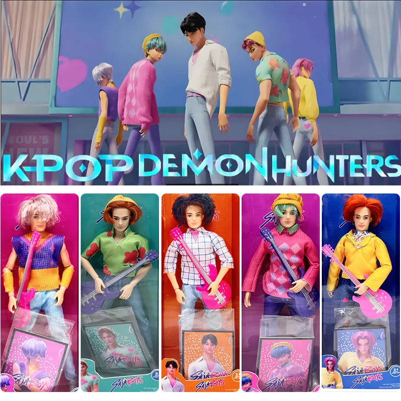2026 K-Pop Demon Hunters Anime Sabe Boy Bösewicht Actionfigur Spielzeug für Mädchen Geburtstagsgeschenk Cartoon Sammelpuppe Actionfigur