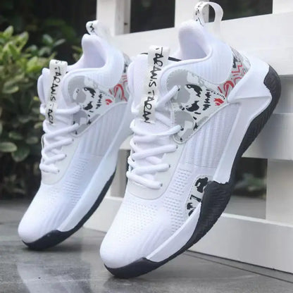 Neue rutschfeste Herren-Sneaker High-Top Herren-Basketballschuhe Luxuriöse bequeme Laufschuhe Modische vielseitige Freizeitschuhe