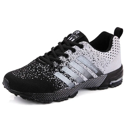Neue Herren- und Damen-Sportschuhe mit fliegendem Mesh-Obermaterial für Frühling und Sommer, atmungsaktiv, bis EU Grösse 45.5