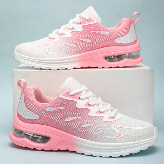 Damen Sneaker Laufschuhe Damen Mode Luftgepolsterte Mesh Atmungsaktive Tennis Sportschuhe
