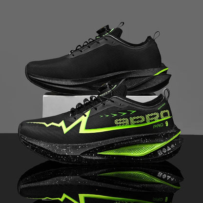 Fluoreszierende Laufschuhe Kohlefaserplatte Marathon Herren Sport Atmungsaktiv Leicht Damen Bequeme Sportliche Sneakers Freizeit