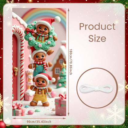 Weihnachts-Flaggenbanner für die Veranda, Türbanner, Weihnachtsdekorationen für Zuhause 2025, Ornamente, Weihnachtsgeschenke, Navidad, Neujahrsdekoration 2026