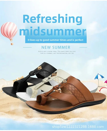 Modische Herrenslipper in großen Größen, Tanga-Stil, Sommer 2026, Splice-Design, glattes Haar, grenzüberschreitende Slipper, modische Clogs