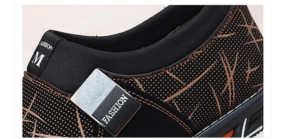 Business-Lederschuhe für Herren 2025 Neue Komfort-Trend Flache Arbeitsschuhe Freizeit-Mokassins Sneaker zum Hineinschlüpfen Große Herren-Loafer