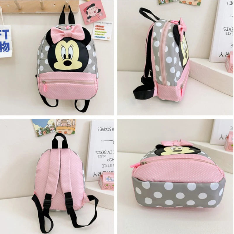 Disney Cartoon-Rucksack für Babys Jungen und Mädchen Minnie Mickey Mouse Kinder Süßer Schulranzen Kindergarten-Rucksack Geschenk für Kinder