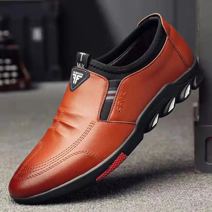 Herren Kunst-Lederschuhe Business-Casual-Schuhe Weiche Sohlen Rutschfeste Loafer Mokassins Herren Slip-On Atmungsaktive Sneaker