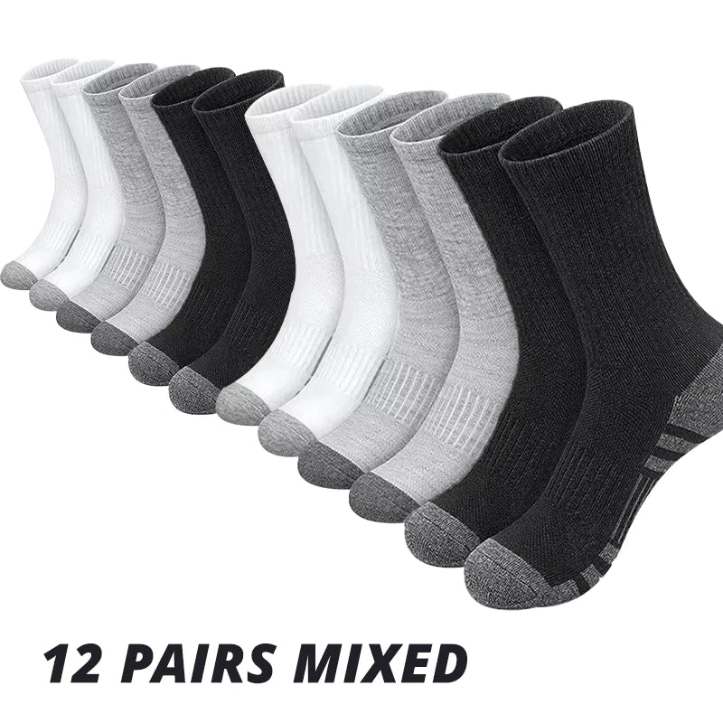 6er/12er Pack Herren Outdoor-Sportsocken Hochwertig Bequem Weich Rutschfest  Neuer Stil