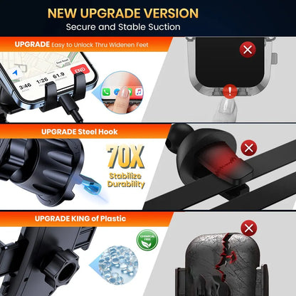 TOPK Car Phone Holder, Car Air Vent Phone Holder with 360° Rotation, Universal Compatibility for all 4-7 inch Smartphones.