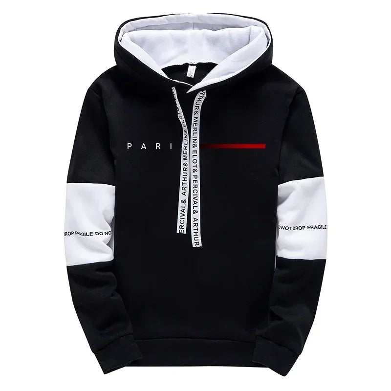 Herren Kapuzenpullover Sweatpants Paris Fashion Hoodie Streetwear Herren All Season Daily Casual Sports Pullover Jogginghose