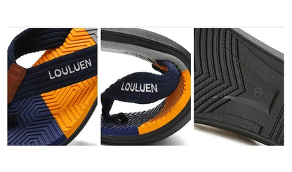 Hochwertige heißverkaufte Herren Flip-Flops Sommerstrand Flip-Flops Herrenmode Atmungsaktive lässige Strand-Herrenschuhe Sommer Outdoor