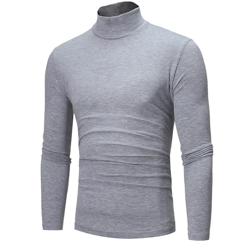 Thermo-Unterhemden für Männer Winterkleidung Thermoshirt Herbst Herren Winterleggings Hoher Kragen Dünn Schlanke Passform Langarm-T-Shirt