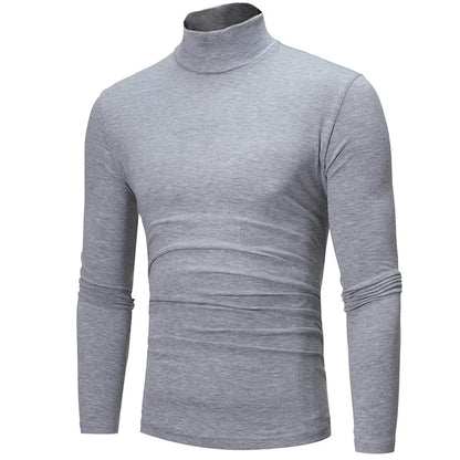Thermo-Unterhemden für Männer Winterkleidung Thermoshirt Herbst Herren Winterleggings Hoher Kragen Dünn Schlanke Passform Langarm-T-Shirt
