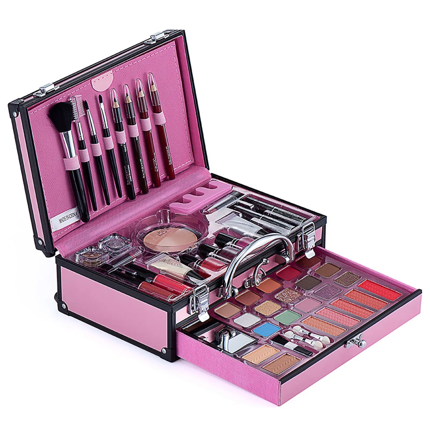 Make-up Starter-Set Professionelle Make-up Sets mit transparentem Etui Urlaub Schönheitsgeschenk-Set Starter-Kosmetik Vollständige Sets für Frauen