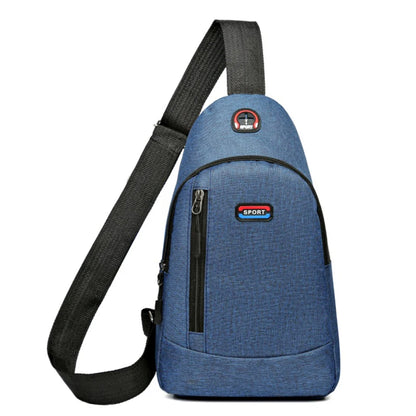 Herren Funktionale Brusttasche, Geeignet für Geschäftsreisen und Reisen, Einzelschultertasche, Einlagige Tasche, Nylonmaterial