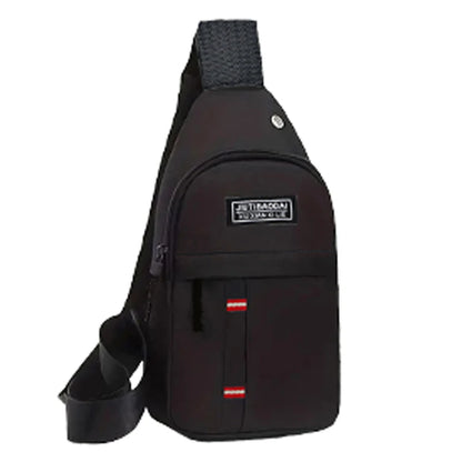 Herren Funktionale Brusttasche, Geeignet für Geschäftsreisen und Reisen, Einzelschultertasche, Einlagige Tasche, Nylonmaterial