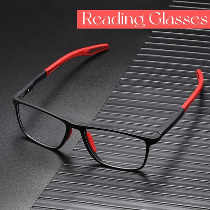 Anti-Blaulicht-Lesebrille Ultralight TR90 Sport-Brille für Presbyopie Damen Herren Weitsichtigal Eyewear Diopters To +4.0