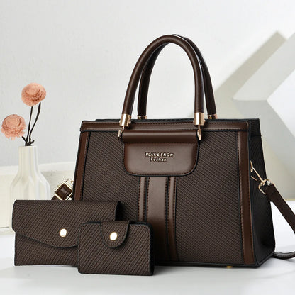 3-teiliges Set Damen Crossbody-Tasche mit einseitigem Schulterriemen 2025 Neues Hot-Handtaschenmodell Große Damenhandtaschen