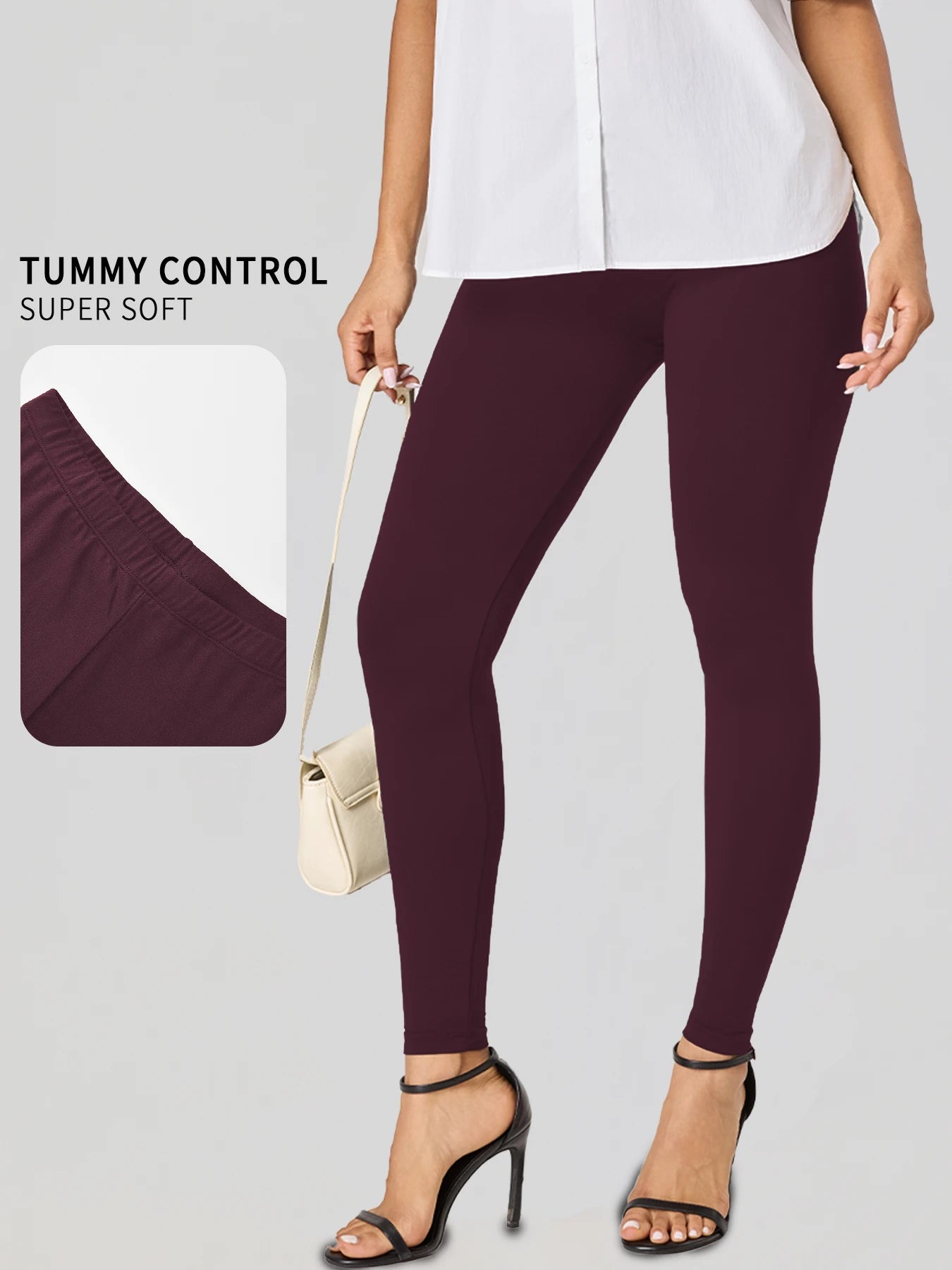 Leggings für Damen in Übergröße aus superweichem Stoff – hohe Elastizität für Yoga, Laufen, Training und lässige Alltagskleidung